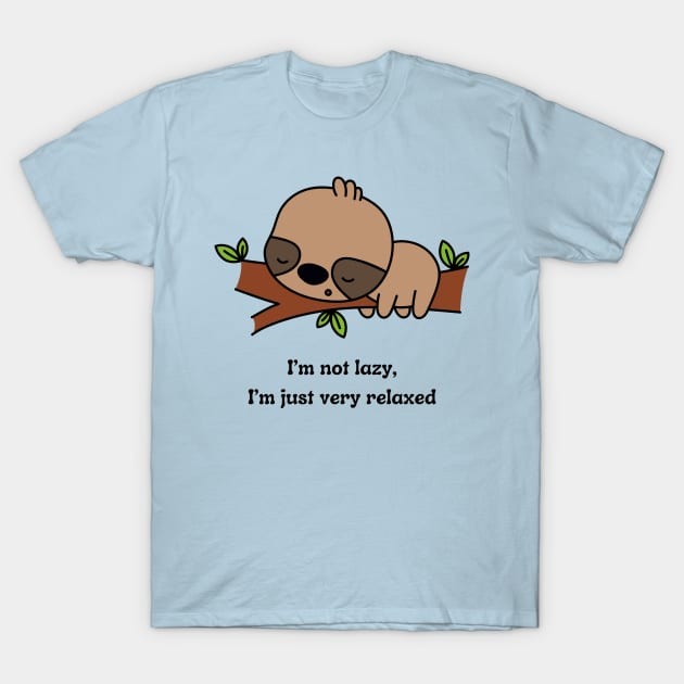 Lazy Sloth T-Shirt by amarsingha10